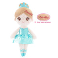 Load image into Gallery viewer, Gloveleya 13-inch Personalized Glass Ballet Girl Doll Aqua
