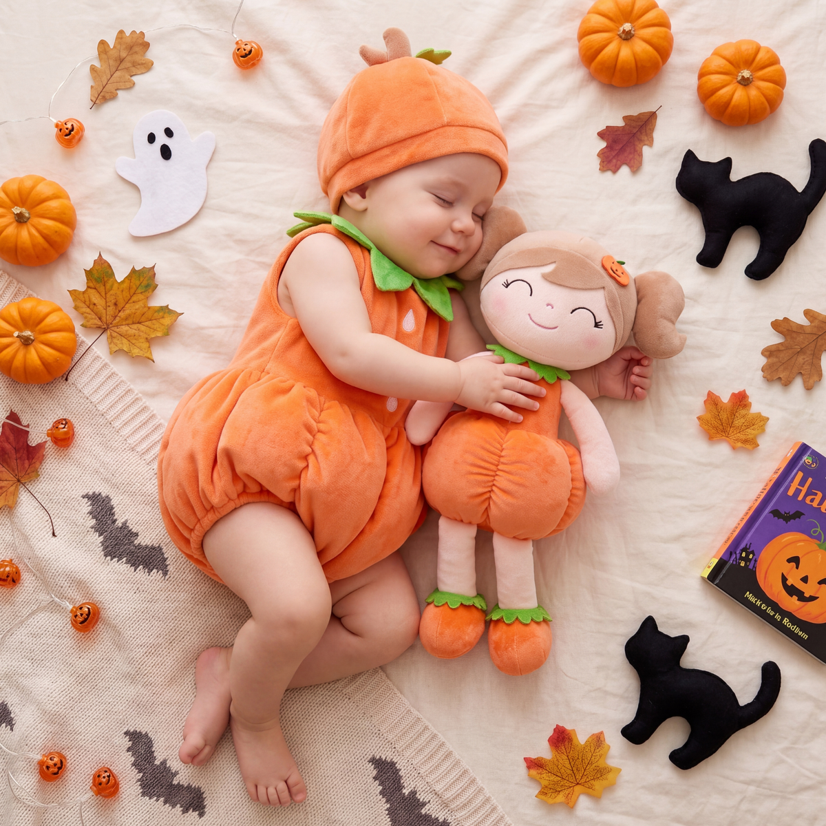 Calabaza personalizada para niña de Halloween de Gloveya