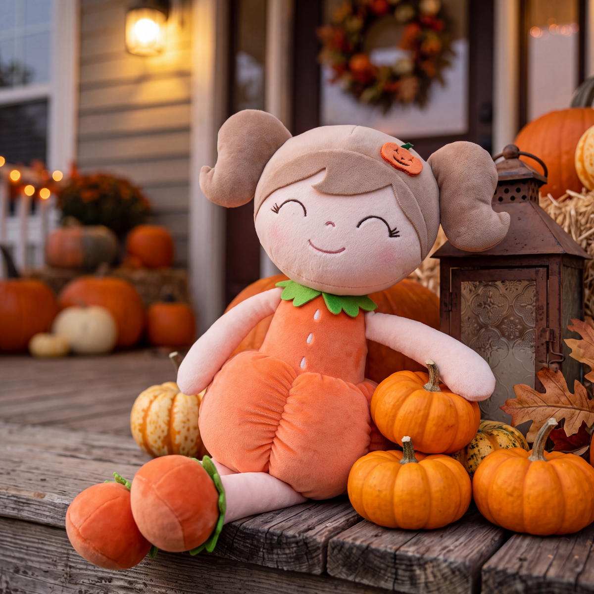 Calabaza personalizada para niña de Halloween de Gloveya