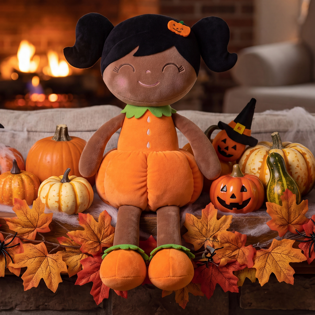 Calabaza personalizada para niña de Halloween de Gloveya
