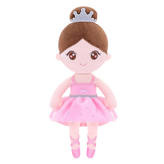 Gloveleya 13-inch Personalized Plush Dolls Ballerina Series Pink Ballet Dream