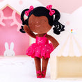 Load image into Gallery viewer, Personalized Gloveleya Curly Ballet Girl Princess Dolls Tanned Rose 13 inches - Gloveleya Offical
