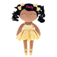 Load image into Gallery viewer, Gloveleya 14-inch Personalized Plush Dolls Curly Ballerina Series Tanned Gold Ballet Dream
