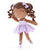 Personalized Gloveleya Curly Ballet Girl Princess Dolls Tanned Purple 13 inches