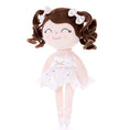 Cargar la imagen en la vista de la galería, Personalized Gloveleya Curly Ballet Girl Princess Dolls White 13 inches - Gloveleya Offical
