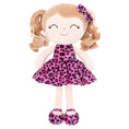 Load image into Gallery viewer, Personalized Gloveleya Curly Hair Dolls with Rose Leopard Dress 12inches(30CM) - Gloveleya Offical
