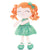 Personalized Gloveleya Curly Plush Dolls Shiny Glitter Green Dress 12inches(30CM) - Gloveleya Offical