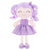 Personalized Gloveleya Curly Plush Dolls Shiny Glitter Purple Dress 12inches(30CM)