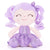 Personalized Gloveleya Curly Plush Dolls Shiny Glitter Purple Dress 12inches(30CM) - Gloveleya Offical