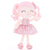 Personalized Gloveleya Curly Plush Dolls Shiny Glitter Pink Dress 12inches(30CM)