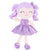 Personalized Gloveleya Curly Plush Dolls Shiny Glitter Purple Dress 12inches(30CM) - Gloveleya Offical