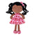Personalized Gloveleya Curly Hair Dolls Love Heart Dress Tanned Skin with Black Hair 12inches(30CM)