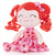 Personalized Gloveleya Curly Hair Dolls Love Heart Dress with Red Hair 12inches(30CM)