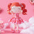 Personalized Gloveleya Curly Hair Dolls Love Heart Dress with Red Hair 12inches(30CM)