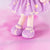 Personalized Gloveleya Curly Hair Baby Doll Purple Star Dress 12inches(30CM) - Gloveleya Offical