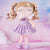 Personalized Gloveleya Curly Hair Baby Doll Purple Star Dress 12inches(30CM)