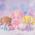 Personalized Gloveleya Curly Hair Baby Doll Pink Star Dress 12inches(30CM)