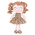 Personalized Gloveleya Curly Hair Baby Doll Light Leopard Dress 12inches(30CM)