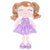 Personalized Gloveleya Curly Hair Baby Doll Purple Star Dress 12inches(30CM)