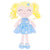 Personalized Gloveleya Curly Hair Baby Doll Blue Star Dress 12inches(30CM) - Gloveleya Offical