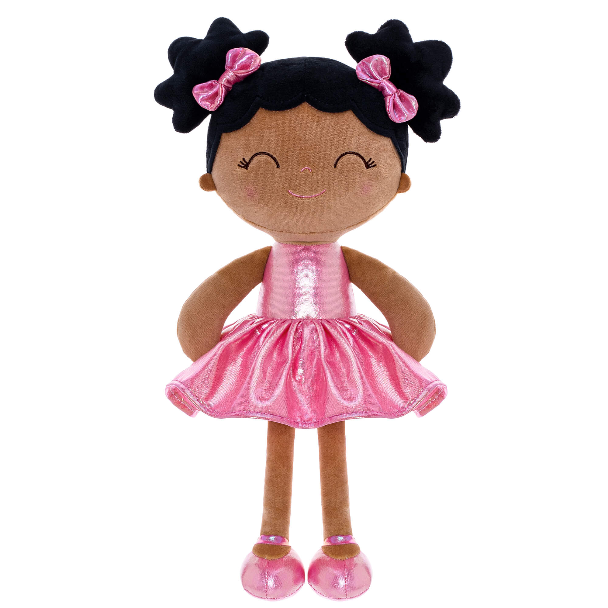 Gloveleya 12-inch Personalized Plush Dolls Curly Haired Iridescent Girls