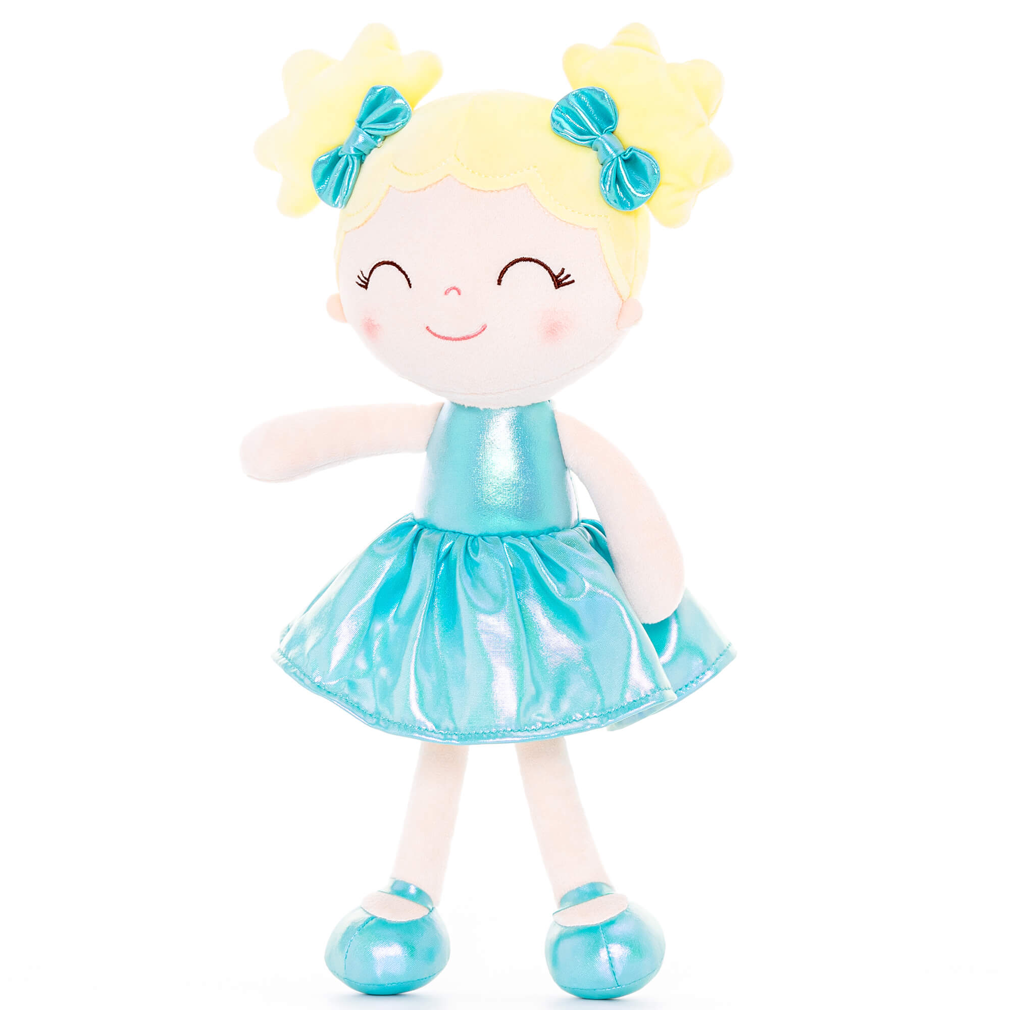 Gloveleya 12-inch Personalized Plush Dolls Curly Haired Iridescent Girls