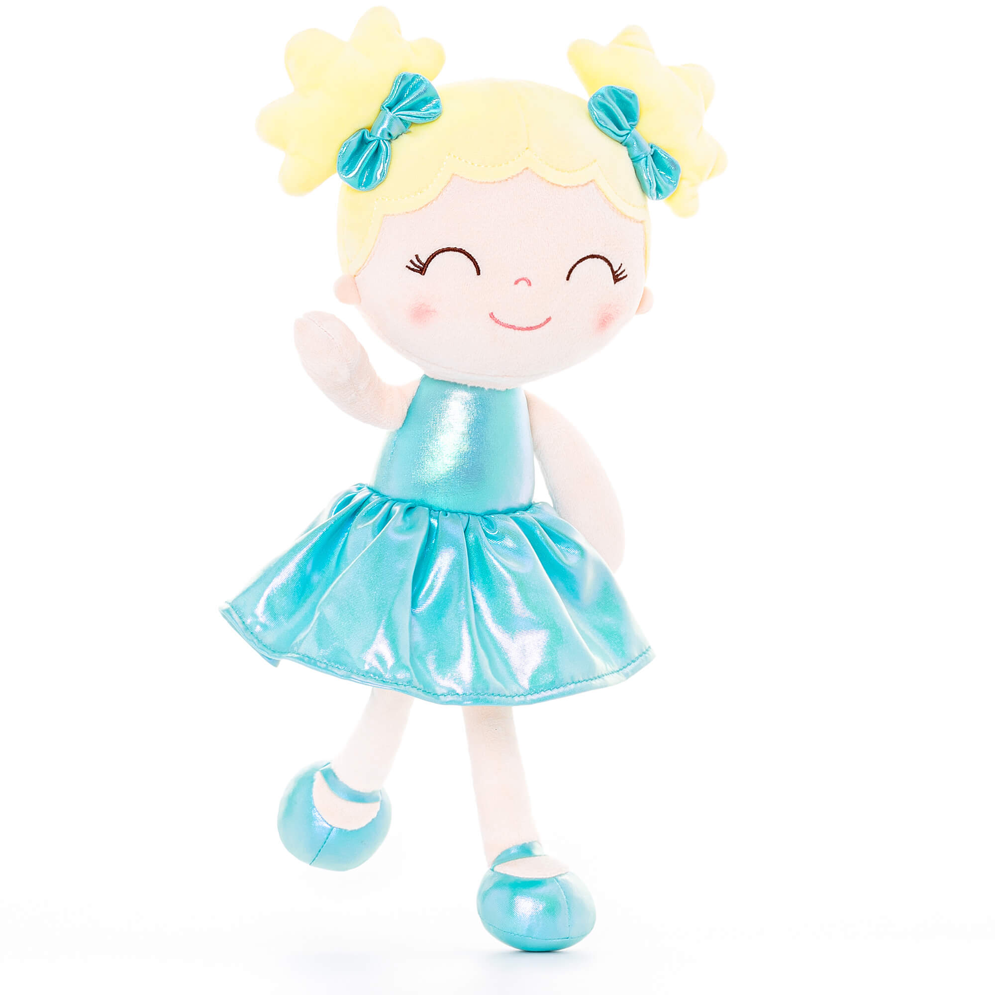 Gloveleya 12-inch Personalized Plush Dolls Curly Haired Iridescent Girls