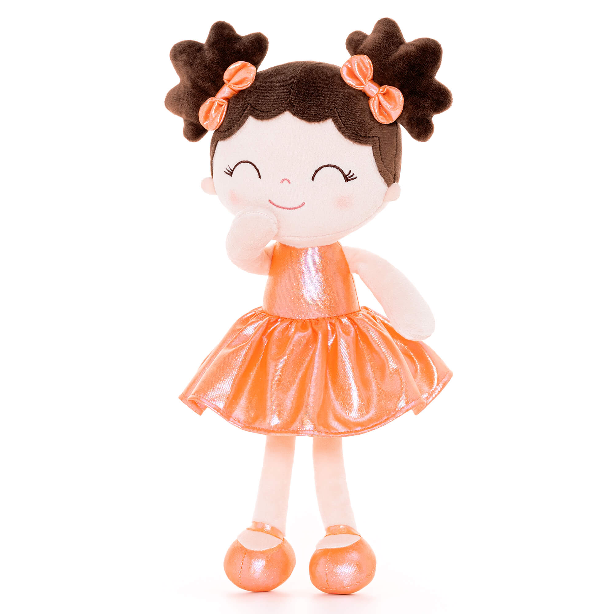 Gloveleya 12-inch Personalized Plush Dolls Curly Haired Iridescent Girls