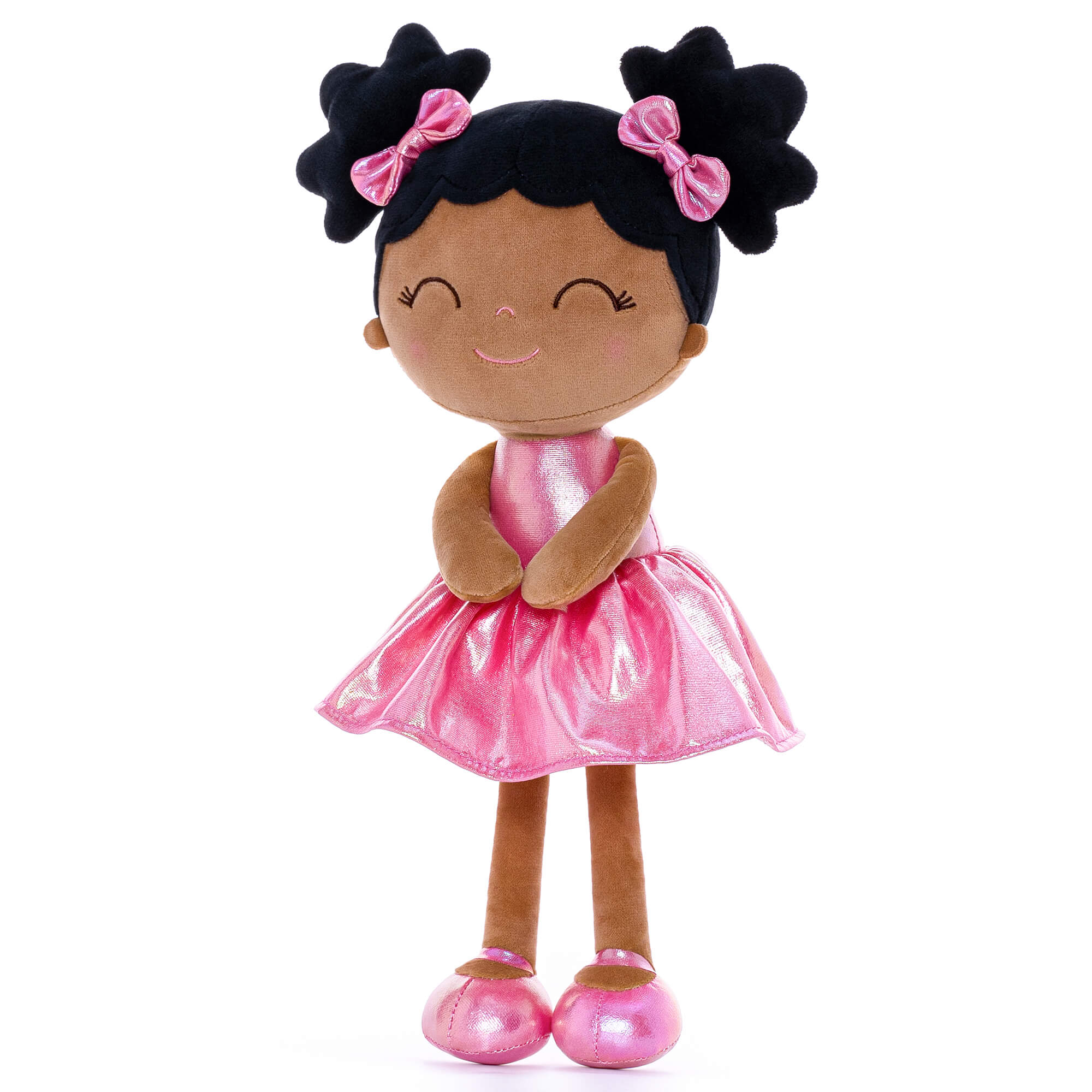 Gloveleya 12-inch Personalized Plush Dolls Curly Haired Iridescent Girls