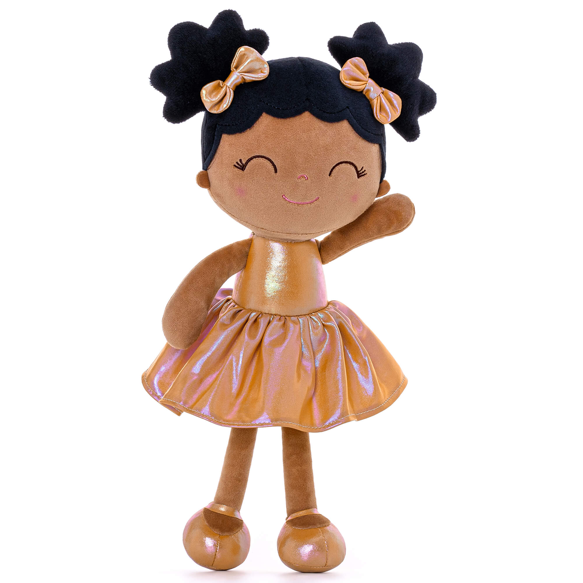 Gloveleya 12-inch Personalized Plush Dolls Curly Haired Iridescent Girls