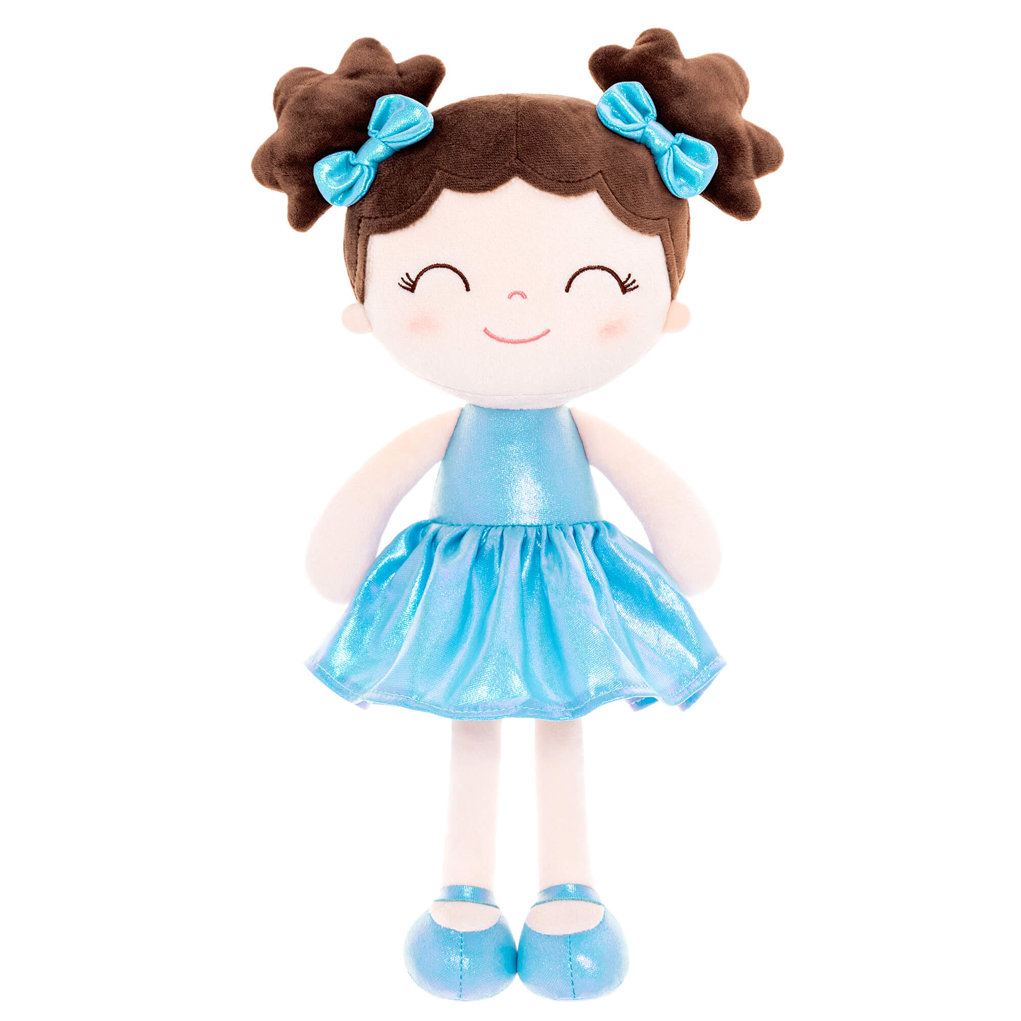 Gloveleya 12-inch Personalized Plush Dolls Curly Haired Iridescent Girls