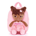 Load image into Gallery viewer, Lazadagifts 9-inch Personalized Magical Girl Backpacks with Plush Julia Doll
