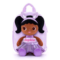 Cargar la imagen en la vista de la galería, Lazadagifts 9-inch Personalized Magical Girl Backpacks with Plush Brianna Doll
