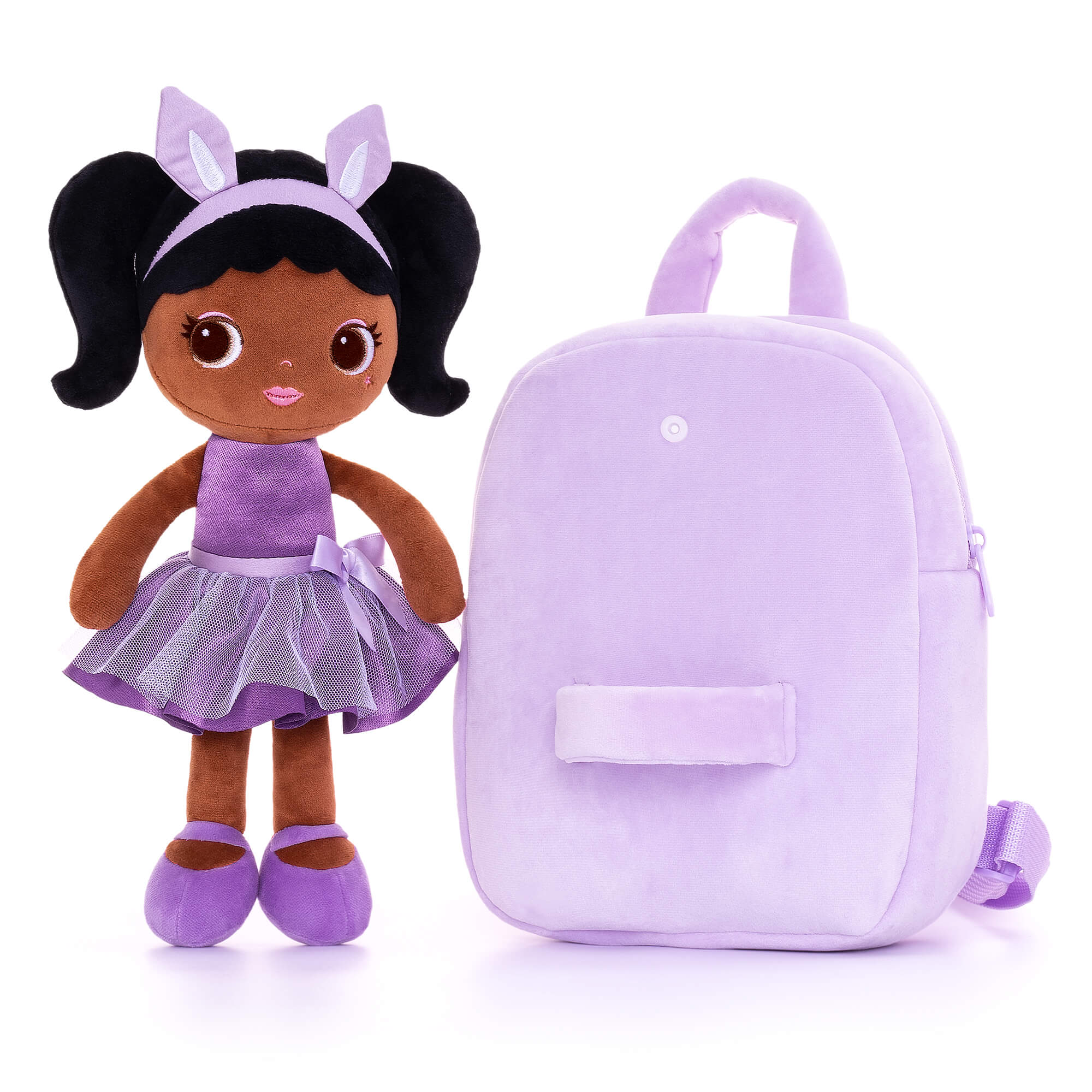 Lazadagifts 9-inch Personalized Magical Girl Backpacks with Plush Brianna Doll - Gloveleya Offical