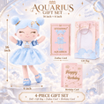 Load image into Gallery viewer, Aquarius Zodiac Doll Gift Set – 17-Inch Birthday Gift for Girls - Gloveleya Official
