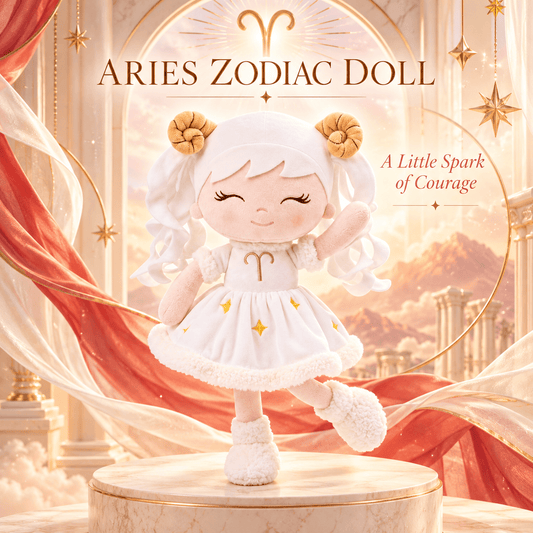 Aries Zodiac Doll Gift Set – 17-Inch Birthday Gift for Girls - Gloveleya Official