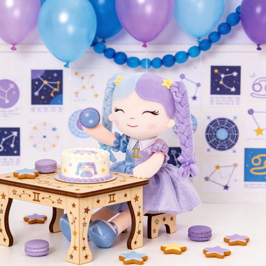Arteeksdoll Handmade Zodiac Princess Doll - 16" Personalized Astrology Birthday Gift for Girls - Gloveleya Official