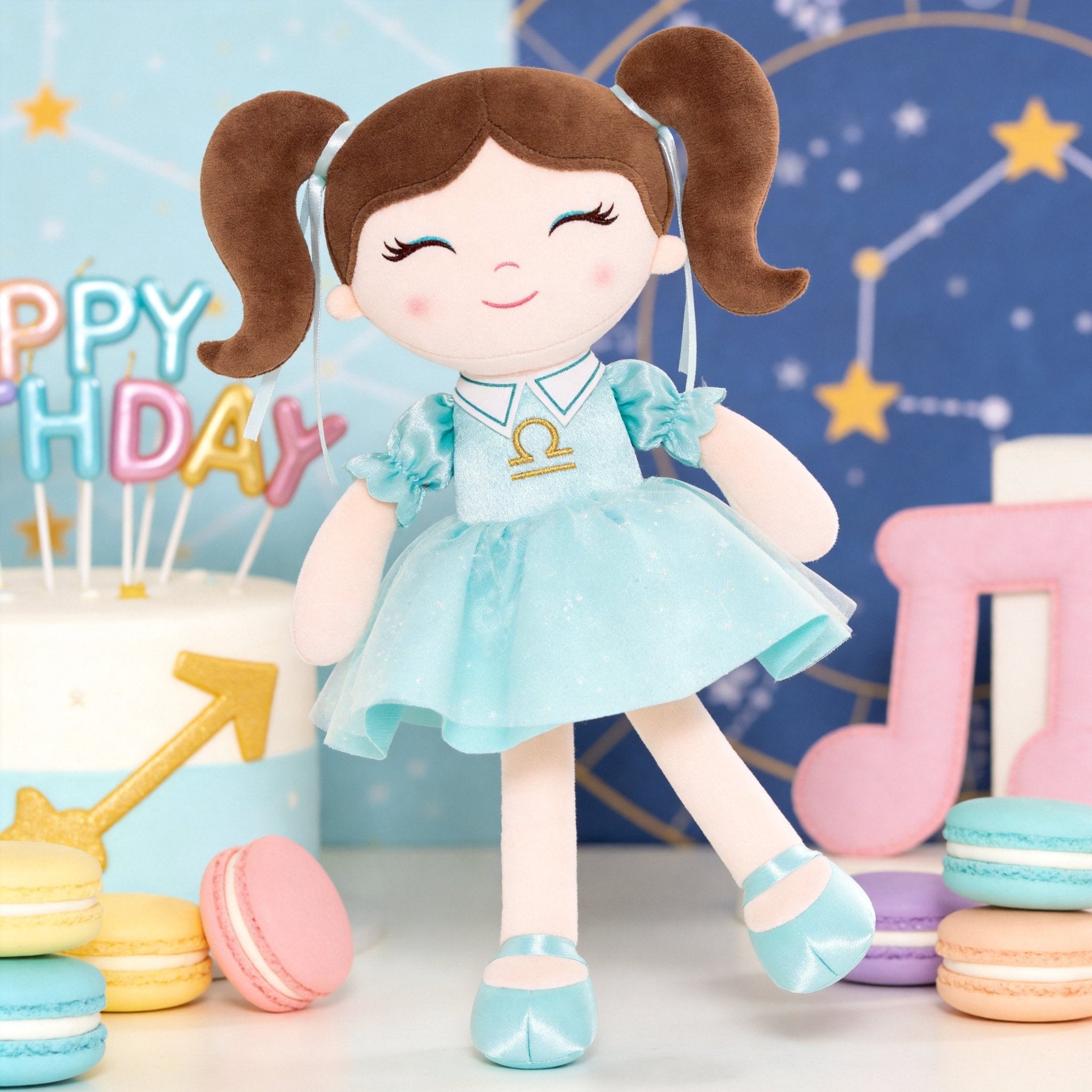 Arteeksdoll Handmade Zodiac Princess Doll - 16" Personalized Astrology Birthday Gift for Girls - Gloveleya Official