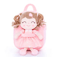 Load image into Gallery viewer, [Auto 20% OFF] Personalized 9 - inch Plush Curly Girl Dolls Backpack - Gloveleya Official
