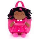 [Auto 20% OFF] Personalized 9 - inch Plush Curly Girl Dolls Backpack - Gloveleya Official