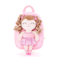 Load image into Gallery viewer, [Auto 20% OFF] Personalized 9 - inch Plush Curly Girl Dolls Backpack - Gloveleya Official
