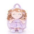 Load image into Gallery viewer, [Auto 20% OFF] Personalized 9 - inch Plush Curly Girl Dolls Backpack - Gloveleya Official
