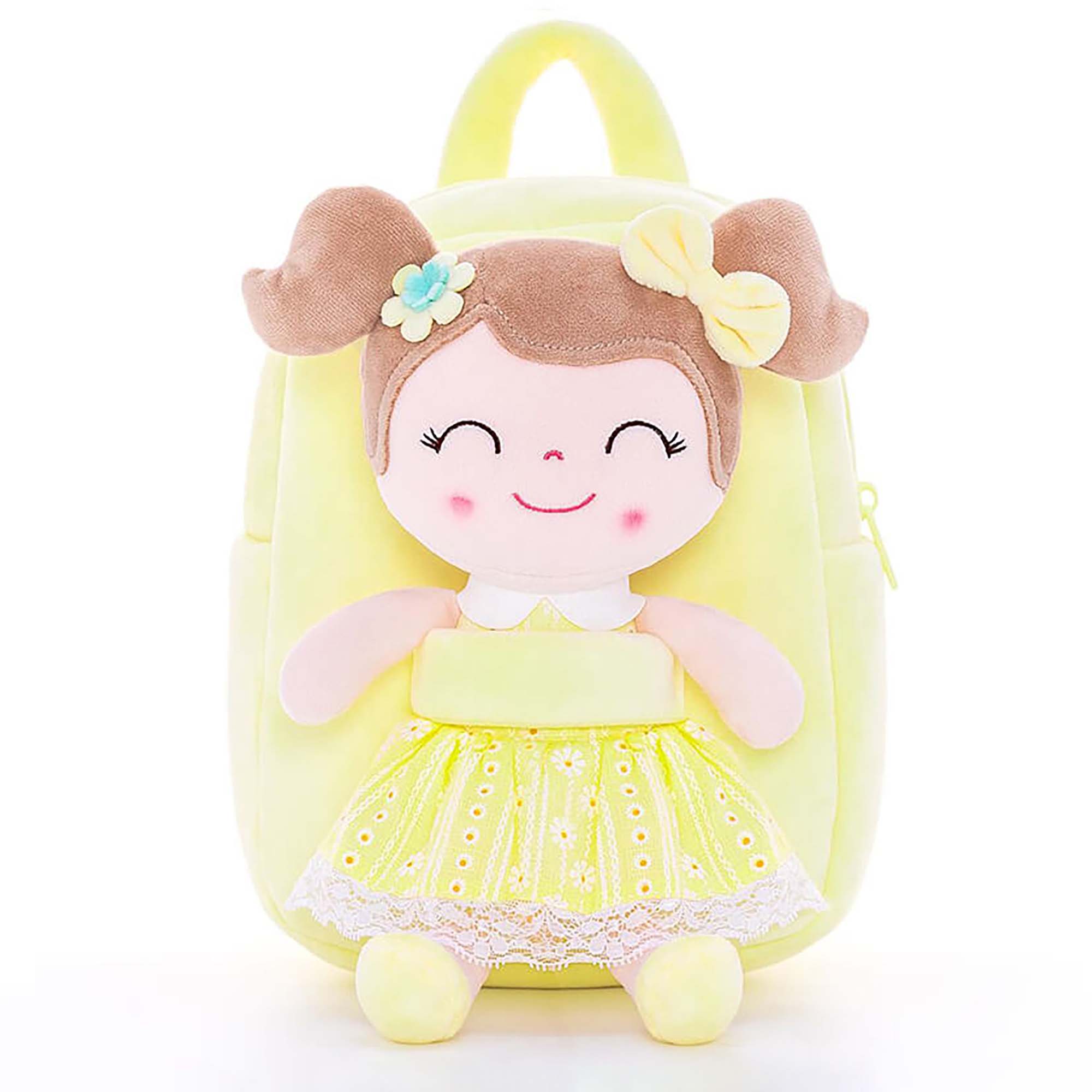 [Auto 20% OFF] Personalized 9 - inch Plush Curly Girl Dolls Backpack - Gloveleya Official