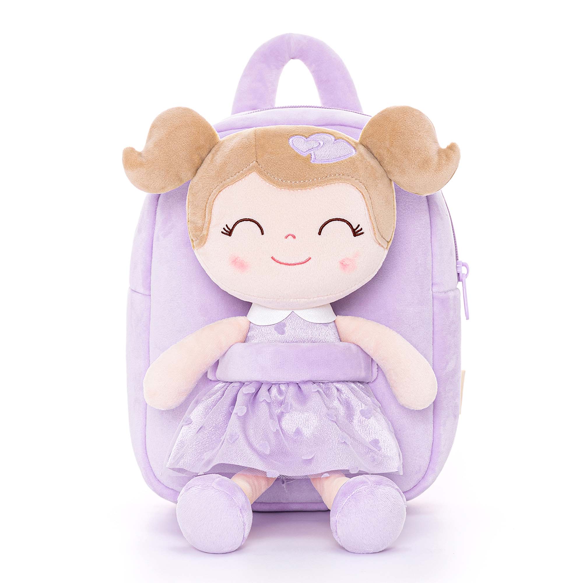 [Auto 20% OFF] Personalized 9 - inch Plush Curly Girl Dolls Backpack - Gloveleya Official