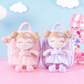 Load image into Gallery viewer, [Auto 20% OFF] Personalized 9 - inch Plush Curly Girl Dolls Backpack - Gloveleya Official
