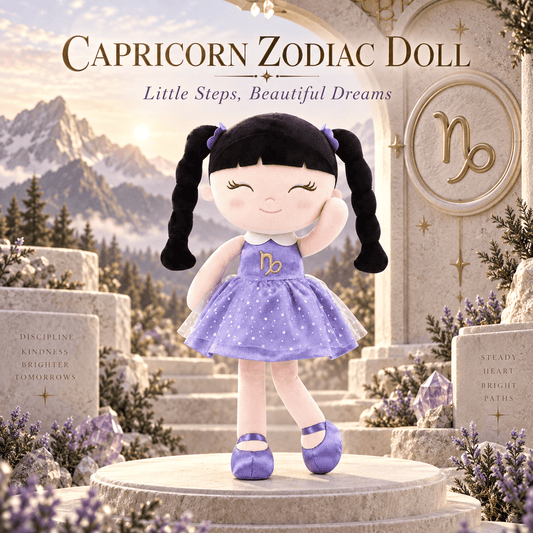 Capricorn Zodiac Doll Gift Set – 17-Inch Birthday Gift for Girls - Gloveleya Official