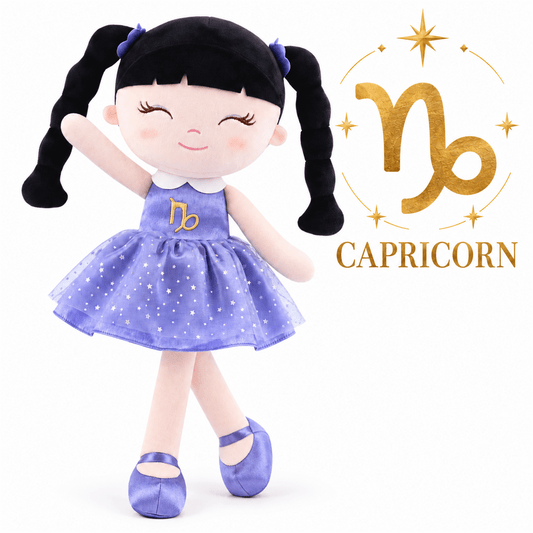 Capricorn Zodiac Doll Gift Set – 17-Inch Birthday Gift for Girls - Gloveleya Official