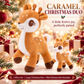 Bild in Galerie-Betrachter laden, Light Brown Christmas deer plush and matching mini deer keychain set
