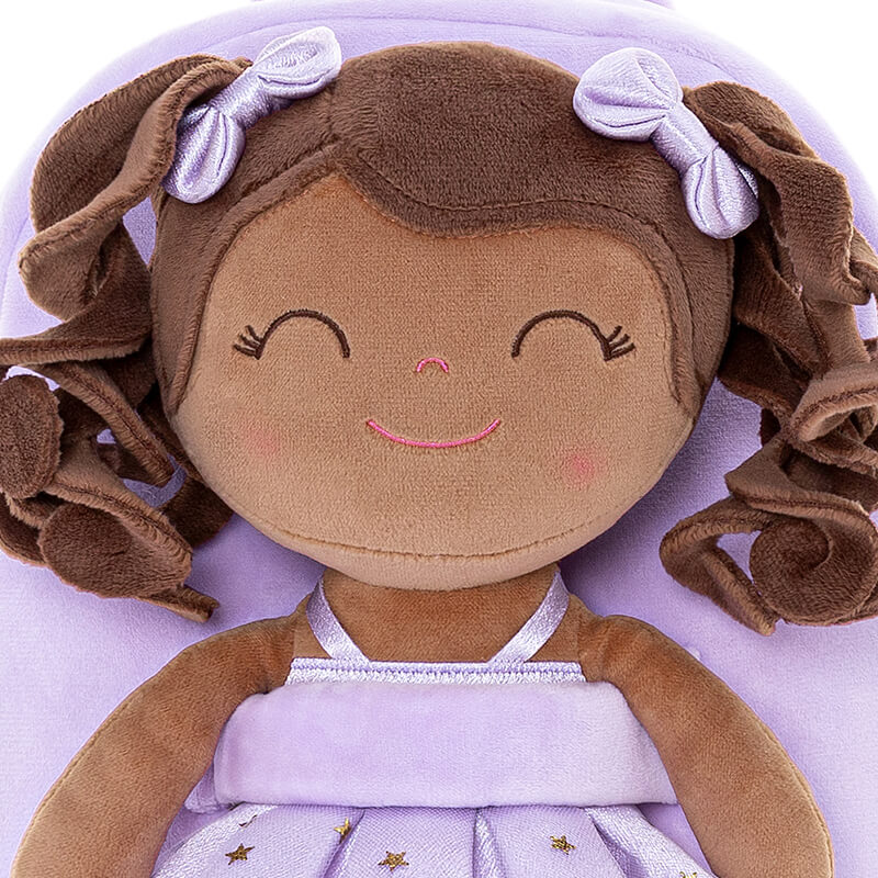 Personalized Curly Ballet Girl Dolls Backpack Series Ballet Dream