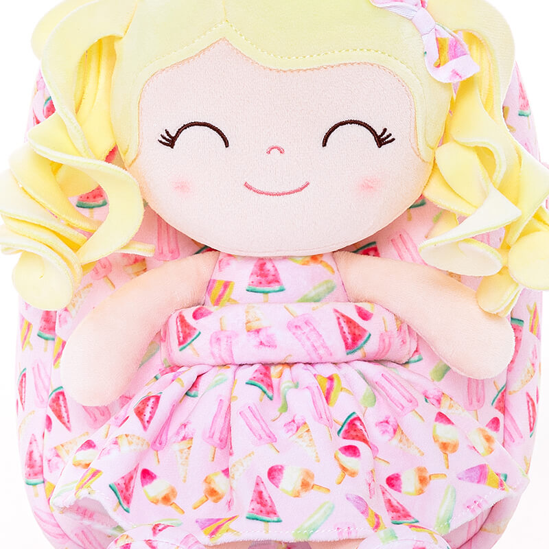 Gloveleya 9-inch Personalized Plush Curly Fruit Dolls Backpack Gifts - Gloveleya Offical